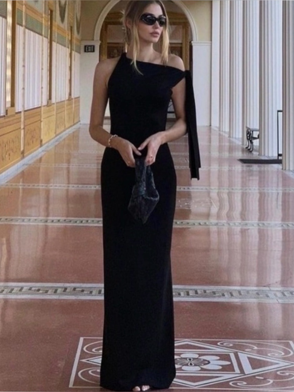 Commense Black Knit Maxi Dress - Picture 2 of 7